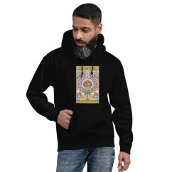 Cannabis universe třetí oko flamingo design unisex mikina