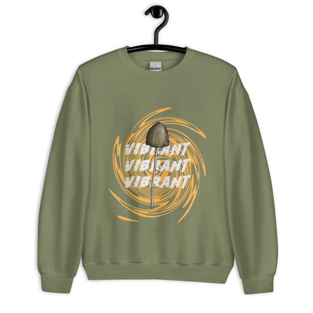 Trippy houbová mikina