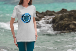 Želva spirituální zvíře mandala unisex tričko
