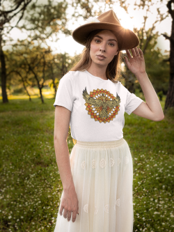 Orel spirituální zvíře mandala tričko