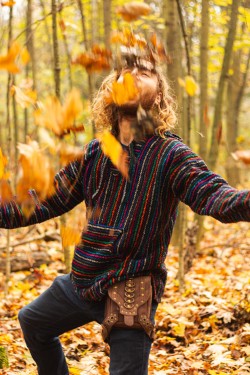 Kožená brašna se 4 kapsami styl "bojovník"